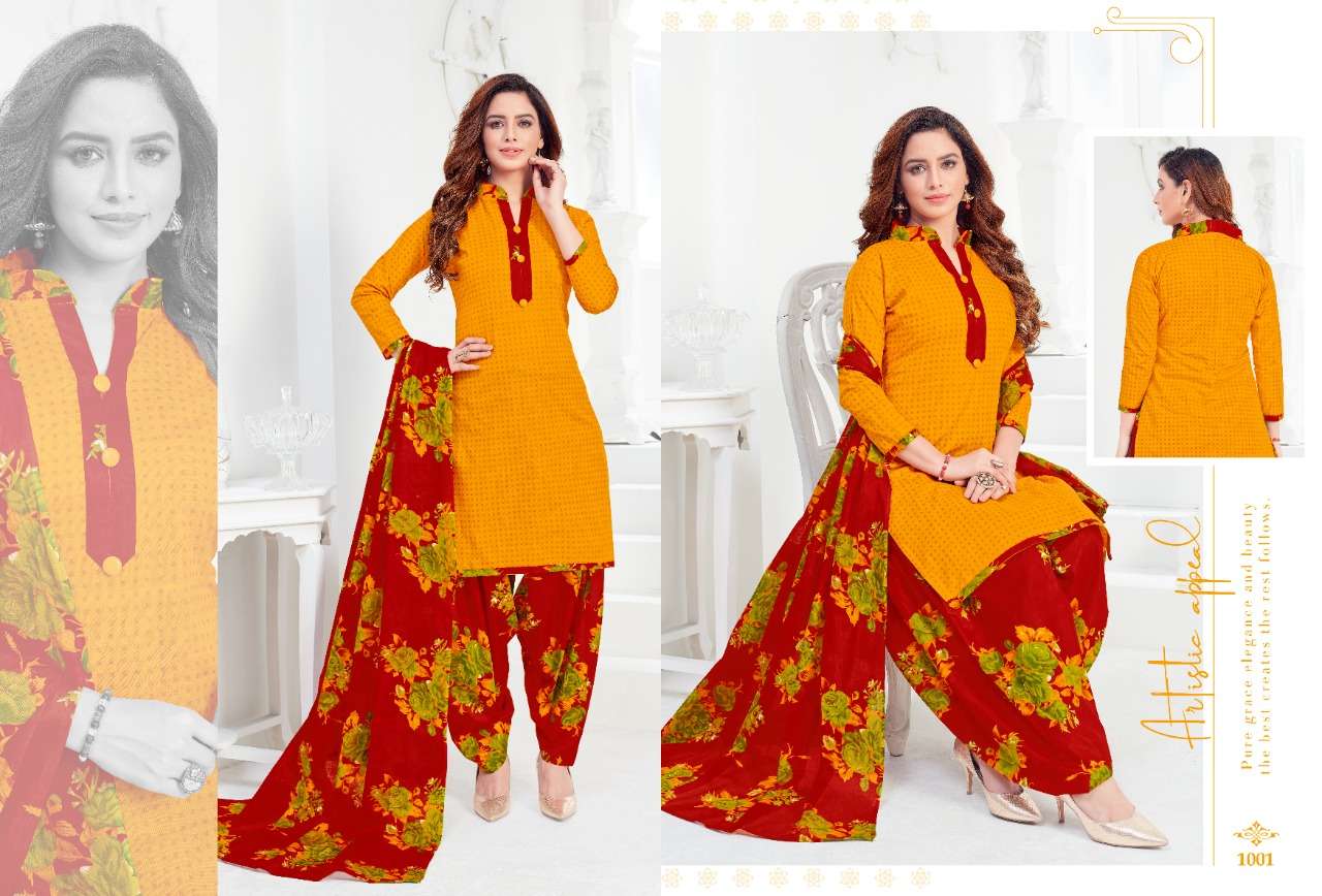 RIO VOL-14 BY LAADO 1401 TO 1412 SERIES BEAUTIFUL STYLISH SUITS FANCY COLORFUL CASUAL WEAR & ETHNIC WEAR & READY TO WEAR HEAVY COTTON PRINTED DRESSES AT WHOLESALE PRICE