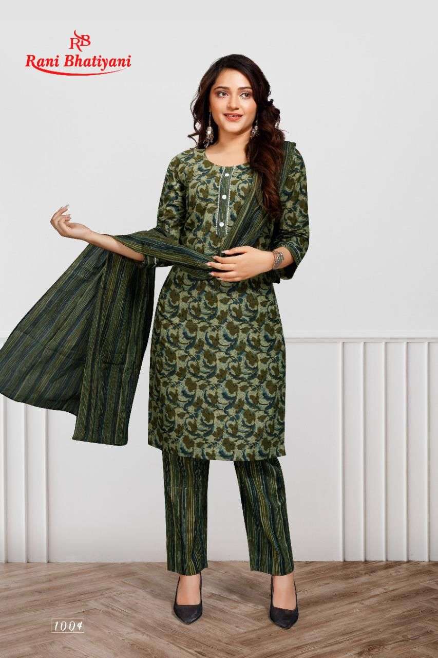 COTTON CANDY BY RANI BHATIYANI 1001 TO 1006 SERIES BEAUTIFUL SUITS COLORFUL STYLISH FANCY CASUAL WEAR & ETHNIC WEAR CAMBRIC PRINT DRESSES AT WHOLESALE PRICE