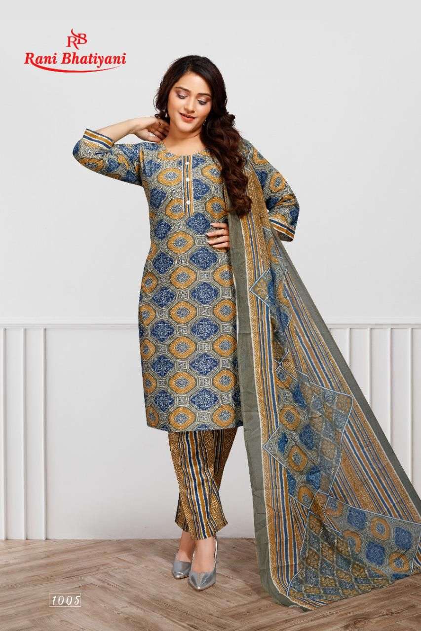COTTON CANDY BY RANI BHATIYANI 1001 TO 1006 SERIES BEAUTIFUL SUITS COLORFUL STYLISH FANCY CASUAL WEAR & ETHNIC WEAR CAMBRIC PRINT DRESSES AT WHOLESALE PRICE
