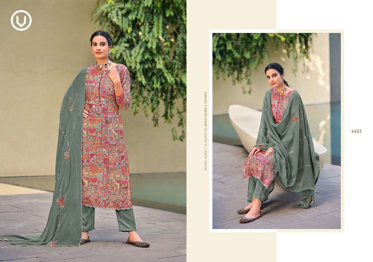 ALMIRA VOL-2 BY VIVEK FASHION 4401 TO 4406 SERIES BEAUTIFUL SUITS COLORFUL STYLISH FANCY CASUAL WEAR & ETHNIC WEAR PURE MUSLIN DIGITAL PRINT DRESSES AT WHOLESALE PRICE