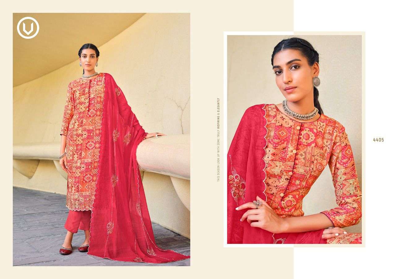ALMIRA VOL-2 BY VIVEK FASHION 4401 TO 4406 SERIES BEAUTIFUL SUITS COLORFUL STYLISH FANCY CASUAL WEAR & ETHNIC WEAR PURE MUSLIN DIGITAL PRINT DRESSES AT WHOLESALE PRICE