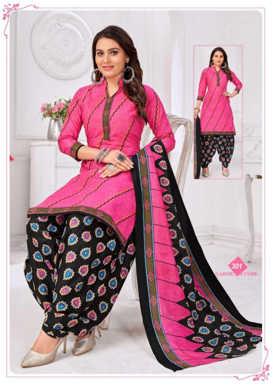 RUBY PATIYALA VOL-3 BY LAADO 301 TO 310 SERIES BEAUTIFUL STYLISH SUITS FANCY COLORFUL CASUAL WEAR & ETHNIC WEAR & READY TO WEAR HEAVY COTTON PRINTED DRESSES AT WHOLESALE PRICE