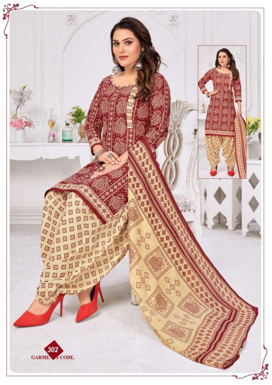 RUBY PATIYALA VOL-3 BY LAADO 301 TO 310 SERIES BEAUTIFUL STYLISH SUITS FANCY COLORFUL CASUAL WEAR & ETHNIC WEAR & READY TO WEAR HEAVY COTTON PRINTED DRESSES AT WHOLESALE PRICE