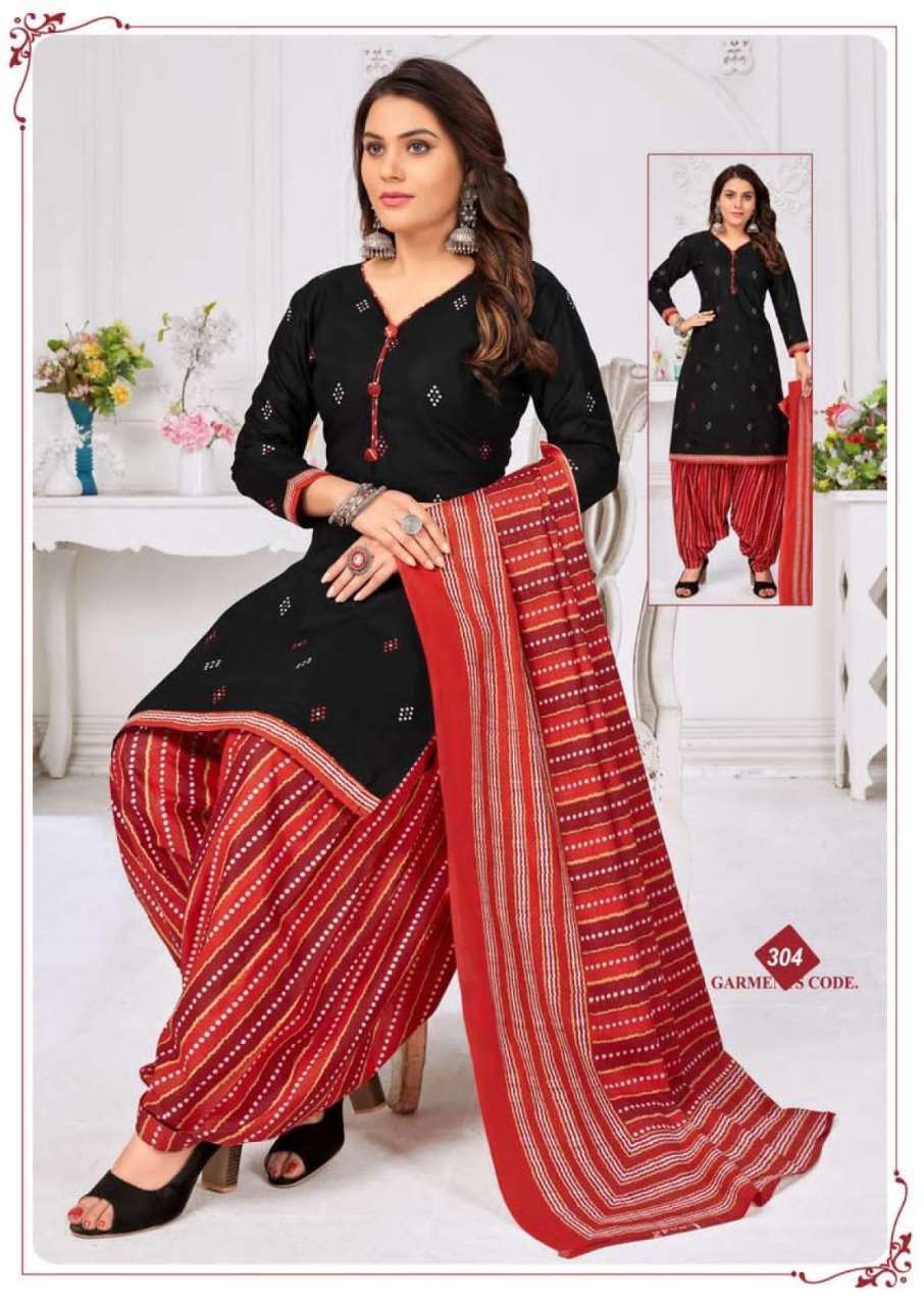 RUBY PATIYALA VOL-3 BY LAADO 301 TO 310 SERIES BEAUTIFUL STYLISH SUITS FANCY COLORFUL CASUAL WEAR & ETHNIC WEAR & READY TO WEAR HEAVY COTTON PRINTED DRESSES AT WHOLESALE PRICE
