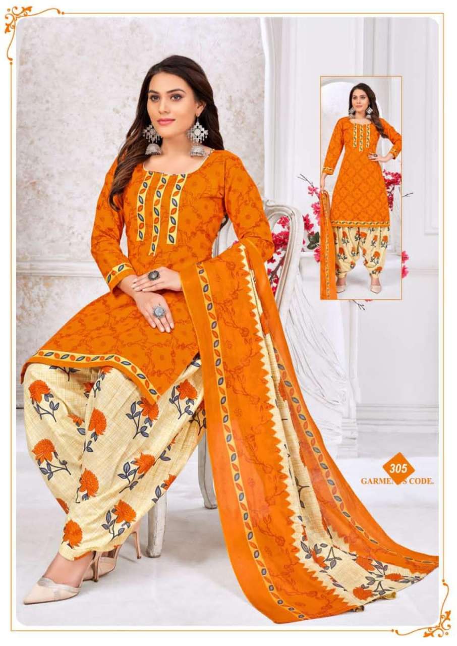 RUBY PATIYALA VOL-3 BY LAADO 301 TO 310 SERIES BEAUTIFUL STYLISH SUITS FANCY COLORFUL CASUAL WEAR & ETHNIC WEAR & READY TO WEAR HEAVY COTTON PRINTED DRESSES AT WHOLESALE PRICE