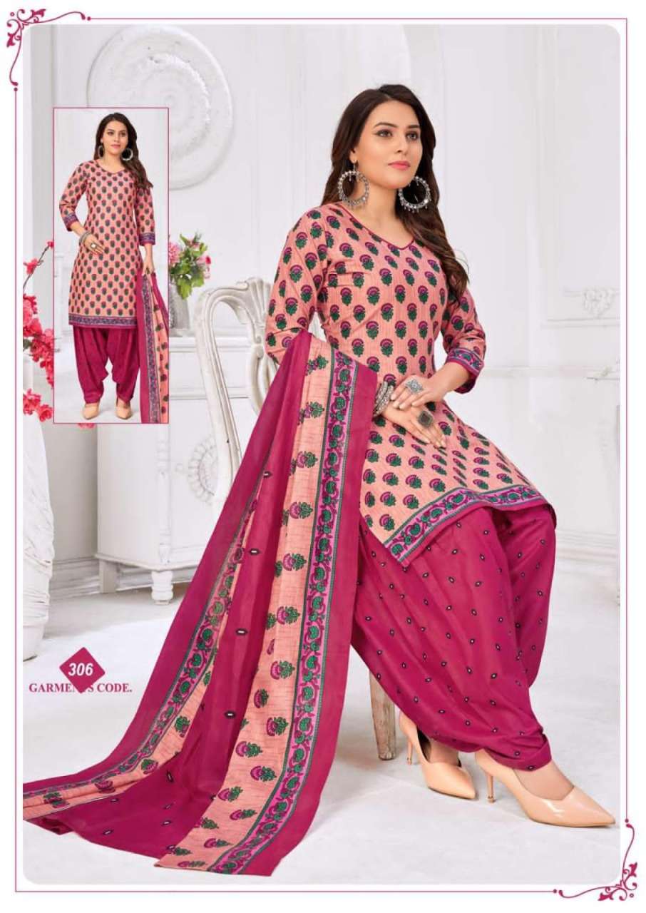 RUBY PATIYALA VOL-3 BY LAADO 301 TO 310 SERIES BEAUTIFUL STYLISH SUITS FANCY COLORFUL CASUAL WEAR & ETHNIC WEAR & READY TO WEAR HEAVY COTTON PRINTED DRESSES AT WHOLESALE PRICE