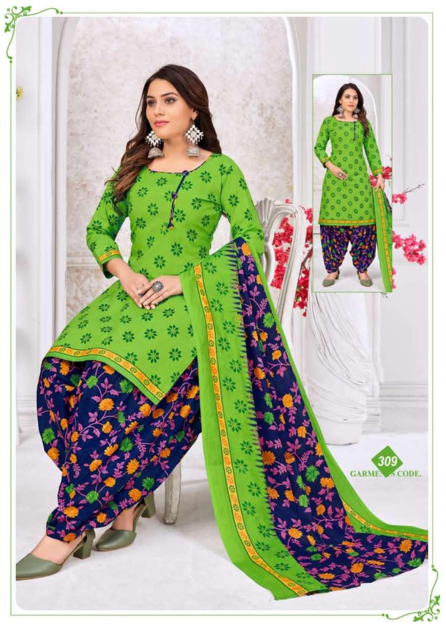 RUBY PATIYALA VOL-3 BY LAADO 301 TO 310 SERIES BEAUTIFUL STYLISH SUITS FANCY COLORFUL CASUAL WEAR & ETHNIC WEAR & READY TO WEAR HEAVY COTTON PRINTED DRESSES AT WHOLESALE PRICE