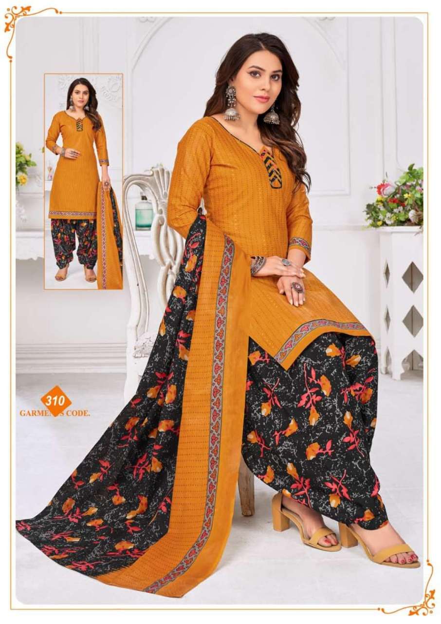 RUBY PATIYALA VOL-3 BY LAADO 301 TO 310 SERIES BEAUTIFUL STYLISH SUITS FANCY COLORFUL CASUAL WEAR & ETHNIC WEAR & READY TO WEAR HEAVY COTTON PRINTED DRESSES AT WHOLESALE PRICE