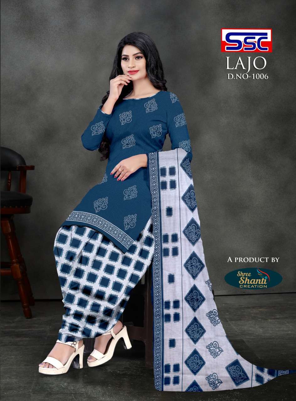 LAJO BY SHREE SHANTI CREATION 1001 TO 1016 SERIES BEAUTIFUL STYLISH SUITS FANCY COLORFUL CASUAL WEAR & ETHNIC WEAR & READY TO WEAR AMERICAN CREPE PRINTED DRESSES AT WHOLESALE PRICE