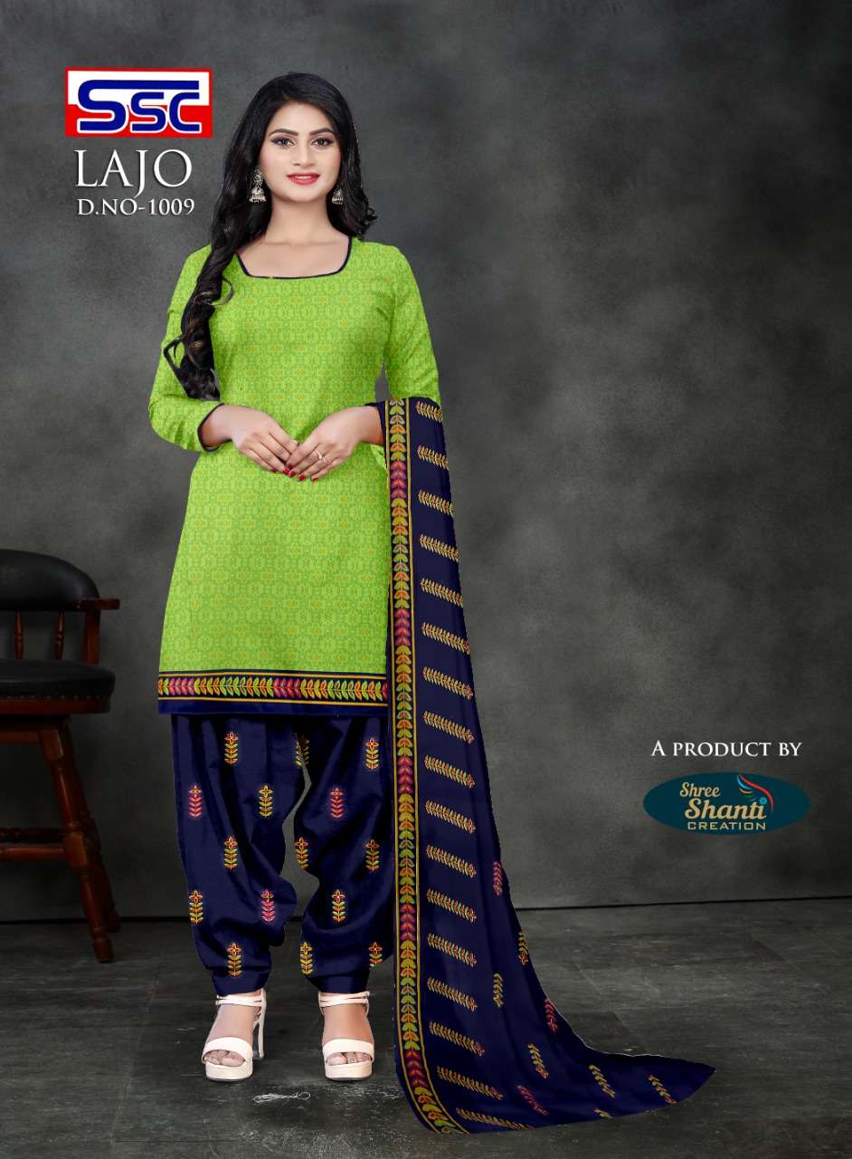 LAJO BY SHREE SHANTI CREATION 1001 TO 1016 SERIES BEAUTIFUL STYLISH SUITS FANCY COLORFUL CASUAL WEAR & ETHNIC WEAR & READY TO WEAR AMERICAN CREPE PRINTED DRESSES AT WHOLESALE PRICE