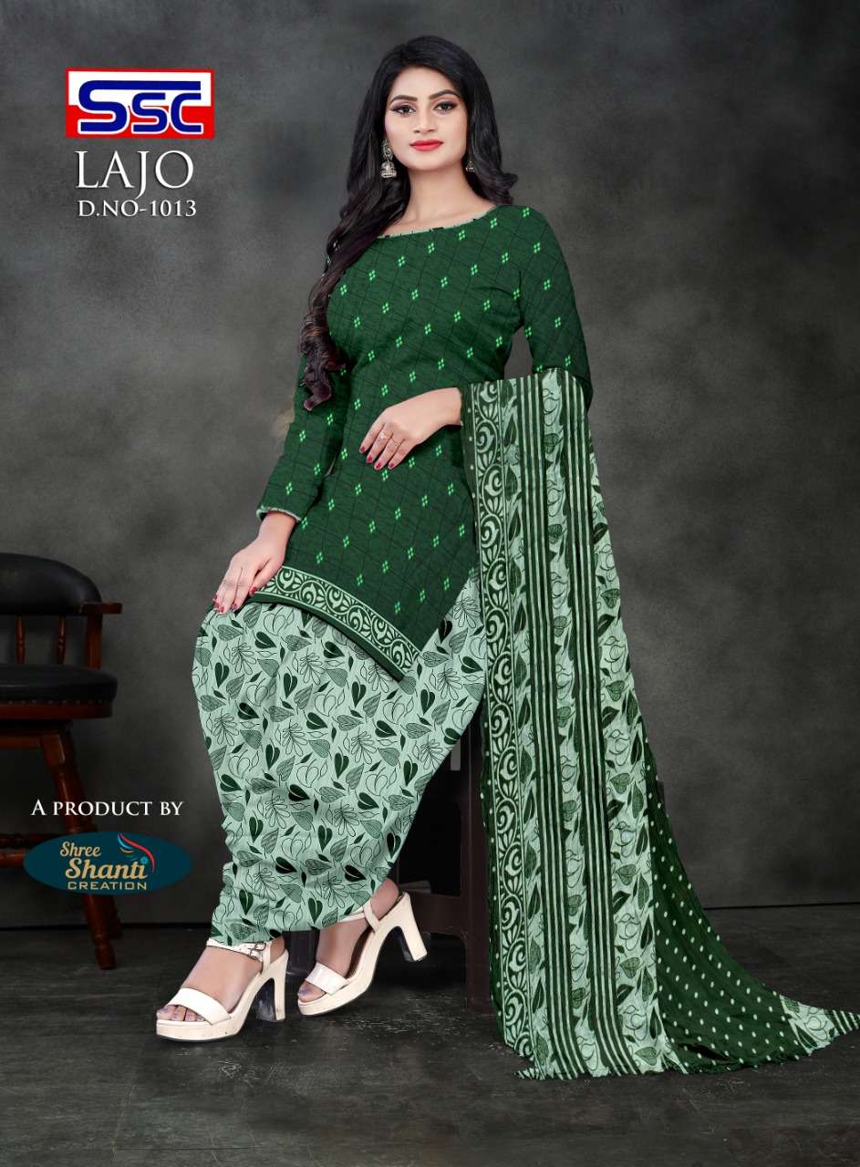 LAJO BY SHREE SHANTI CREATION 1001 TO 1016 SERIES BEAUTIFUL STYLISH SUITS FANCY COLORFUL CASUAL WEAR & ETHNIC WEAR & READY TO WEAR AMERICAN CREPE PRINTED DRESSES AT WHOLESALE PRICE