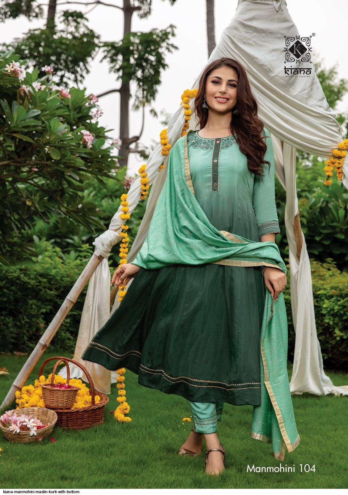 MANMOHINI BY KIANA 101 TO 106 SERIES BEAUTIFUL SUITS COLORFUL STYLISH FANCY CASUAL WEAR & ETHNIC WEAR MUSLIN EMBROIDERED DRESSES AT WHOLESALE PRICE