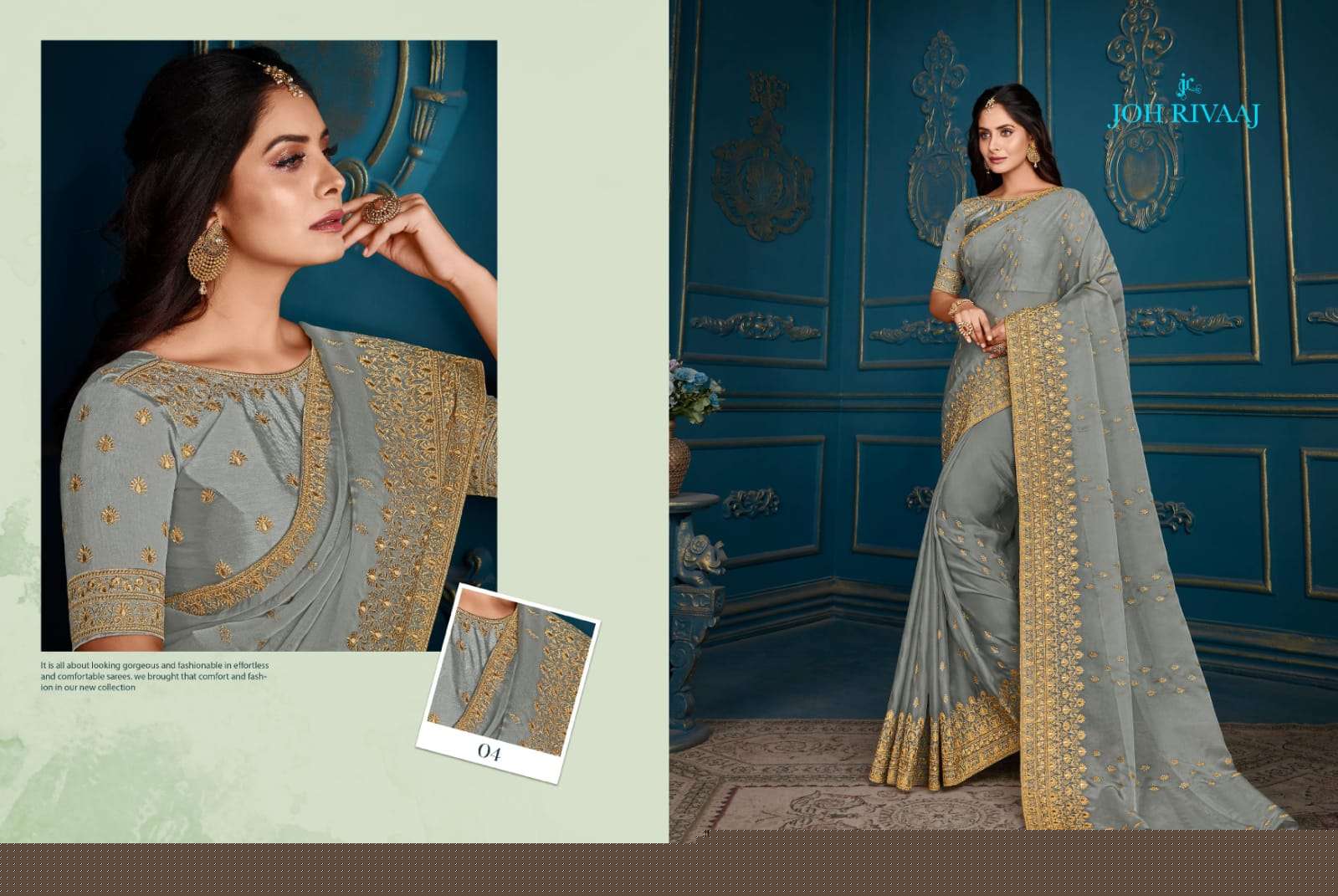 KADHAI BY JOH RIVAAJ 01 TO 10 SERIES INDIAN TRADITIONAL WEAR COLLECTION BEAUTIFUL STYLISH FANCY COLORFUL PARTY WEAR & OCCASIONAL WEAR FANCY SAREES AT WHOLESALE PRICE