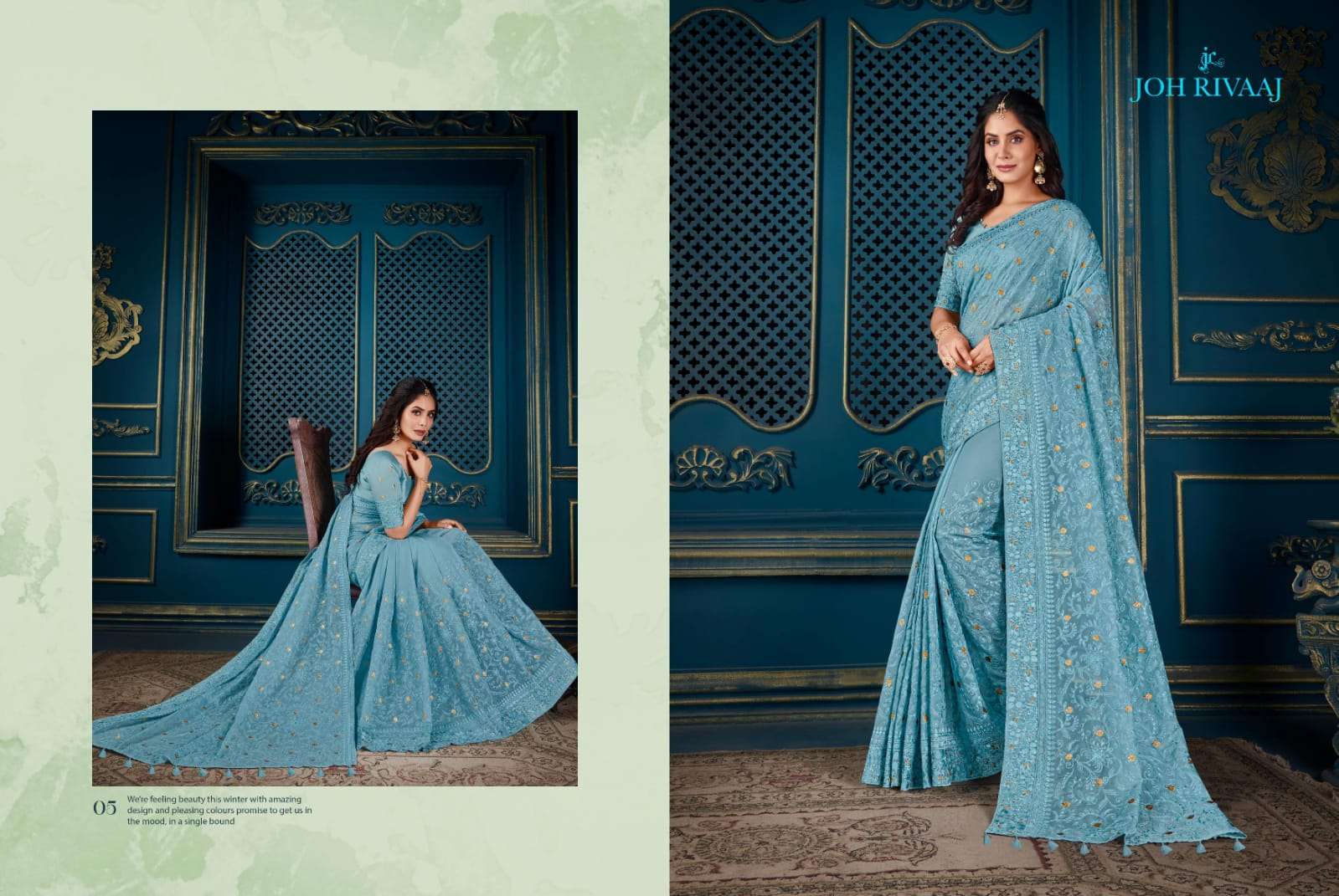 KADHAI BY JOH RIVAAJ 01 TO 10 SERIES INDIAN TRADITIONAL WEAR COLLECTION BEAUTIFUL STYLISH FANCY COLORFUL PARTY WEAR & OCCASIONAL WEAR FANCY SAREES AT WHOLESALE PRICE