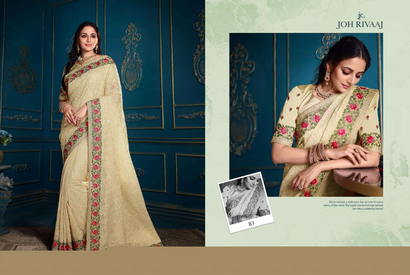KADHAI BY JOH RIVAAJ 01 TO 10 SERIES INDIAN TRADITIONAL WEAR COLLECTION BEAUTIFUL STYLISH FANCY COLORFUL PARTY WEAR & OCCASIONAL WEAR FANCY SAREES AT WHOLESALE PRICE