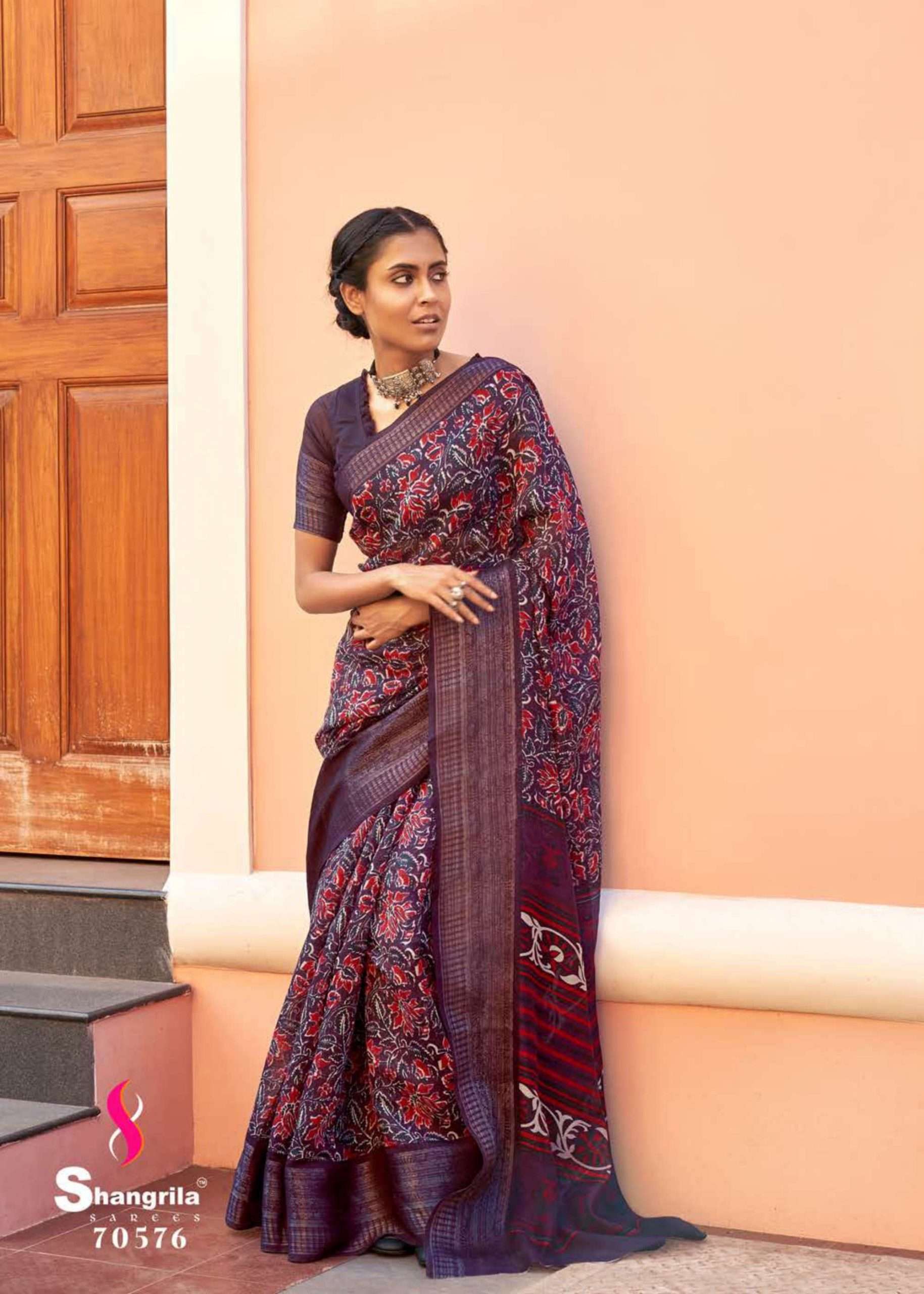 MUGDHA COTTON VOL-2 BY SHANGRILA 70571 TO 70582 SERIES INDIAN TRADITIONAL WEAR COLLECTION BEAUTIFUL STYLISH FANCY COLORFUL PARTY WEAR & OCCASIONAL WEAR COTTON PRINT SAREES AT WHOLESALE PRICE