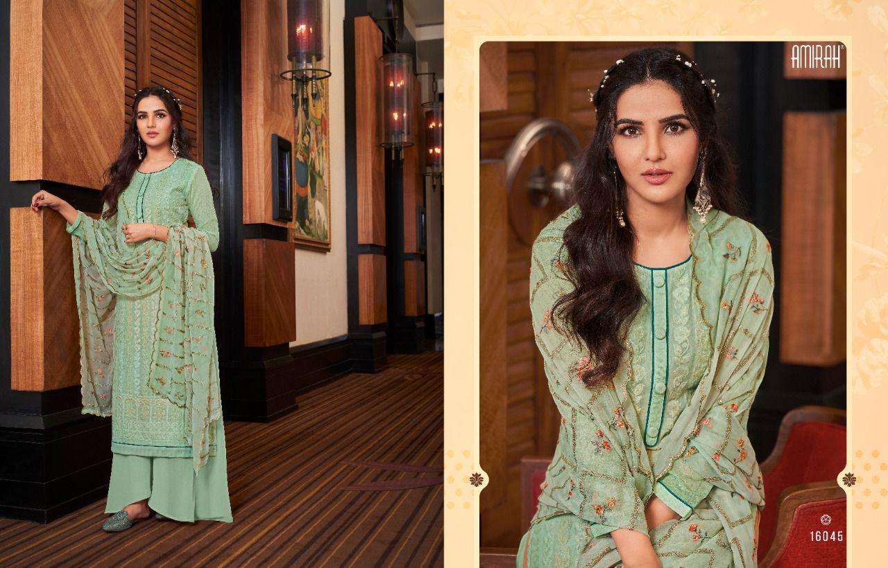 JANNAT BY AMIRAH 16041 TO 16046 SERIES BEAUTIFUL STYLISH SUITS FANCY COLORFUL CASUAL WEAR & ETHNIC WEAR & READY TO WEAR REAL GEORGETTE DRESSES AT WHOLESALE PRICE