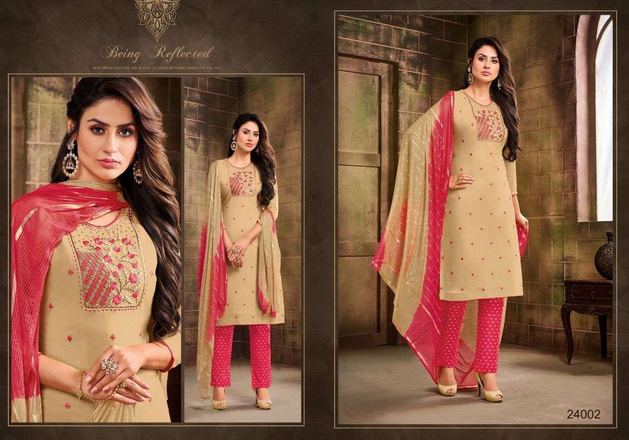 THAAR BY KAPIL TRENDZ 24000 TO 24007 SERIES BEAUTIFUL SUITS COLORFUL STYLISH FANCY CASUAL WEAR & ETHNIC WEAR RAYON DRESSES AT WHOLESALE PRICE