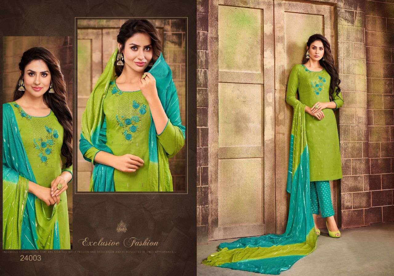 THAAR BY KAPIL TRENDZ 24000 TO 24007 SERIES BEAUTIFUL SUITS COLORFUL STYLISH FANCY CASUAL WEAR & ETHNIC WEAR RAYON DRESSES AT WHOLESALE PRICE