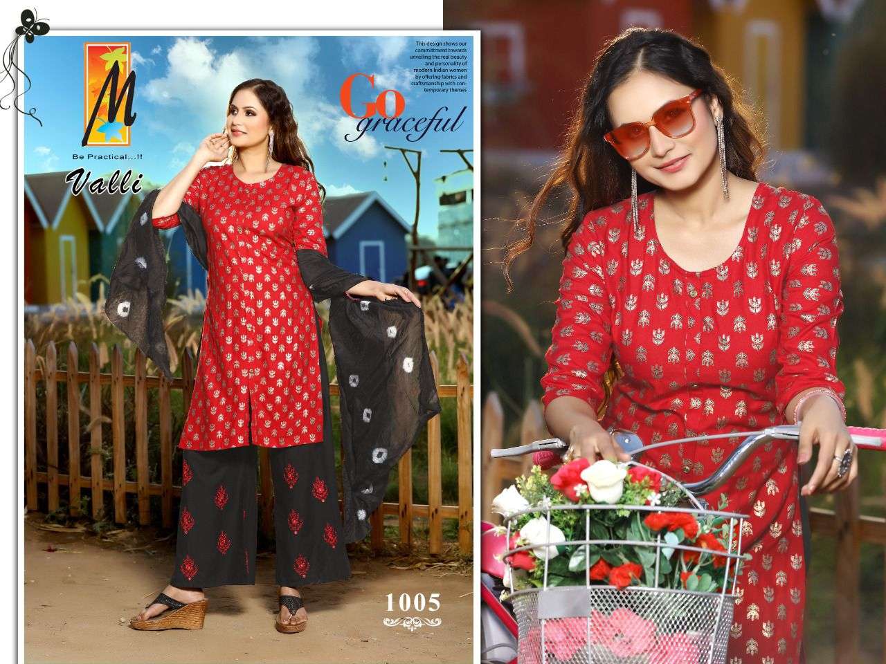 VALLI BY MASTER 1001 TO 1008 SERIES BEAUTIFUL SUITS COLORFUL STYLISH FANCY CASUAL WEAR & ETHNIC WEAR HEAVY RAYON PRINT DRESSES AT WHOLESALE PRICE