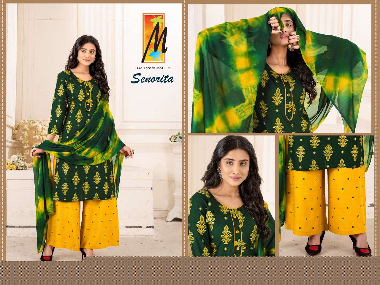 SENORITA BY MASTER 1001 TO 1008 SERIES BEAUTIFUL SHARARA SUITS COLORFUL STYLISH FANCY CASUAL WEAR & ETHNIC WEAR HEAVY RAYON EMBROIDERED DRESSES AT WHOLESALE PRICE