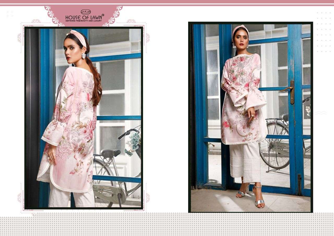 FIRDOUS VOL-2 BY HOUSE OF LAWN 1101 TO 1107 SERIES DESIGNER PAKISTANI SUITS BEAUTIFUL STYLISH FANCY COLORFUL PARTY WEAR & OCCASIONAL WEAR PURE LAWN DRESSES AT WHOLESALE PRICE