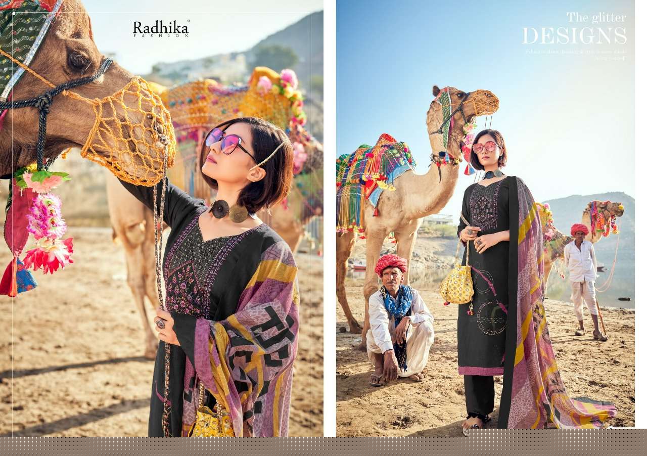 MUSSARET VOL-17 BY AZARA 19001 TO 19008 SERIES BEAUTIFUL COLORFUL STYLISH PRETTY PARTY WEAR CASUAL WEAR OCCASIONAL WEAR PURE CAMBRIC COTTON PRINT WITH EMBROIDERED DRESSES AT WHOLESALE PRICE