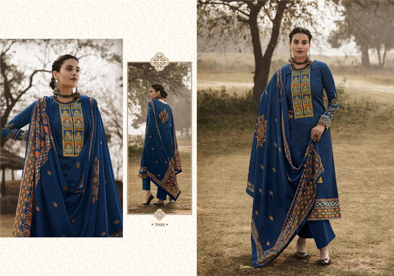SABHYATA BY HERMITAGE 7001 TO 7008 SERIES BEAUTIFUL STYLISH SUITS FANCY COLORFUL CASUAL WEAR & ETHNIC WEAR & READY TO WEAR PURE JAM SATIN PRINTED DRESSES AT WHOLESALE PRICE