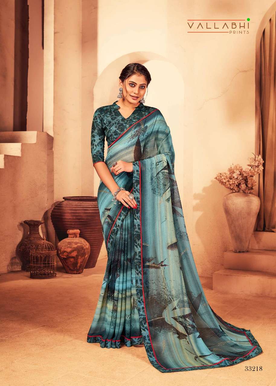 VIPASA VOL-2 BY VALLABHI PRINTS 23216 TO 23223 SERIES INDIAN TRADITIONAL WEAR COLLECTION BEAUTIFUL STYLISH FANCY COLORFUL PARTY WEAR & OCCASIONAL WEAR GEORGETTE PRINT SAREES AT WHOLESALE PRICE