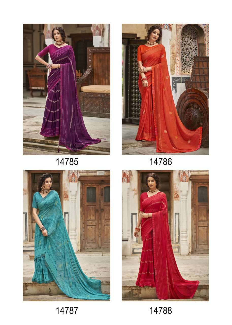 HIt-CHOICE BY VALLABHI PRINTS 14781 TO 14788 SERIES INDIAN TRADITIONAL WEAR COLLECTION BEAUTIFUL STYLISH FANCY COLORFUL PARTY WEAR & OCCASIONAL WEAR GEORGETTE PRINT SAREES AT WHOLESALE PRICE