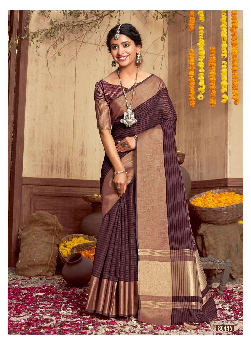 DIVYANJALI SILK BY LIFESTYLE 80441 TO 80446 SERIES INDIAN TRADITIONAL WEAR COLLECTION BEAUTIFUL STYLISH FANCY COLORFUL PARTY WEAR & OCCASIONAL WEAR COTTON SAREES AT WHOLESALE PRICE