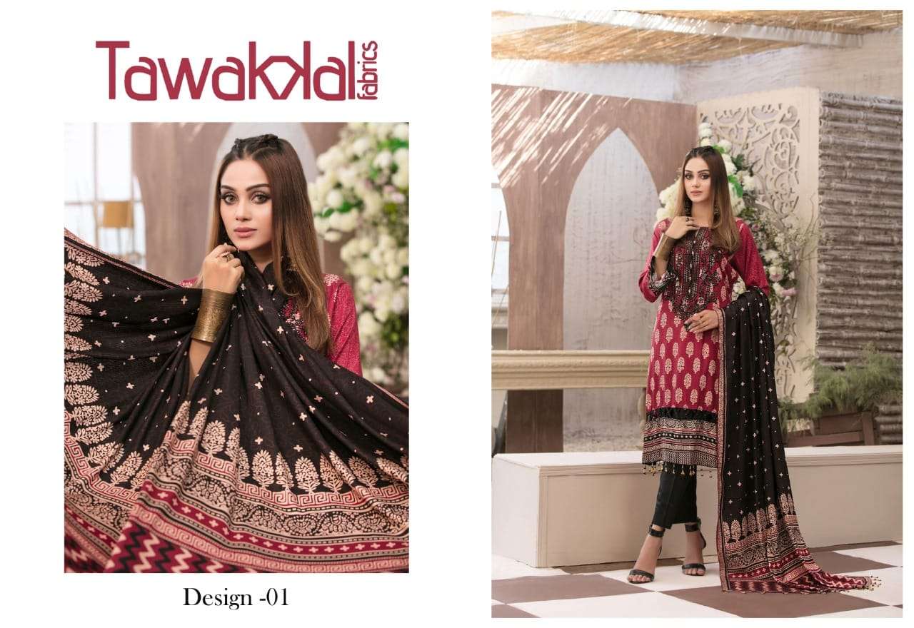PARIZAAD BY TAWAKKAL FAB 1001 TO 1010 SERIES INDIAN TRADITIONAL WEAR COLLECTION BEAUTIFUL STYLISH FANCY COLORFUL PARTY WEAR & OCCASIONAL WEAR PURE COTTON PRINT DRESSES AT WHOLESALE PRICE