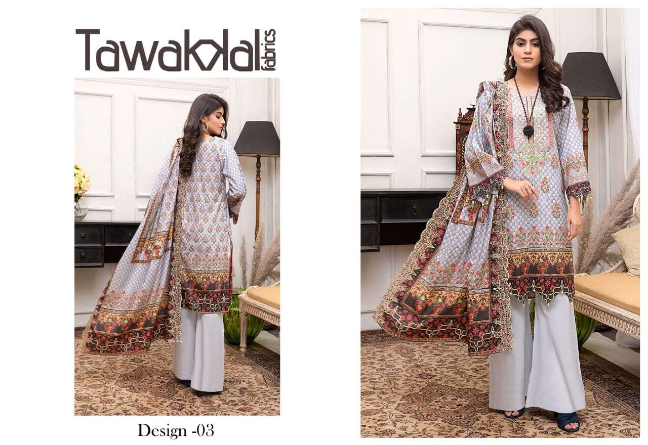 PARIZAAD BY TAWAKKAL FAB 1001 TO 1010 SERIES INDIAN TRADITIONAL WEAR COLLECTION BEAUTIFUL STYLISH FANCY COLORFUL PARTY WEAR & OCCASIONAL WEAR PURE COTTON PRINT DRESSES AT WHOLESALE PRICE