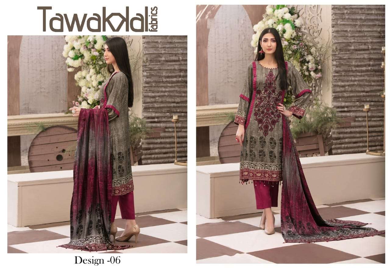 PARIZAAD BY TAWAKKAL FAB 1001 TO 1010 SERIES INDIAN TRADITIONAL WEAR COLLECTION BEAUTIFUL STYLISH FANCY COLORFUL PARTY WEAR & OCCASIONAL WEAR PURE COTTON PRINT DRESSES AT WHOLESALE PRICE