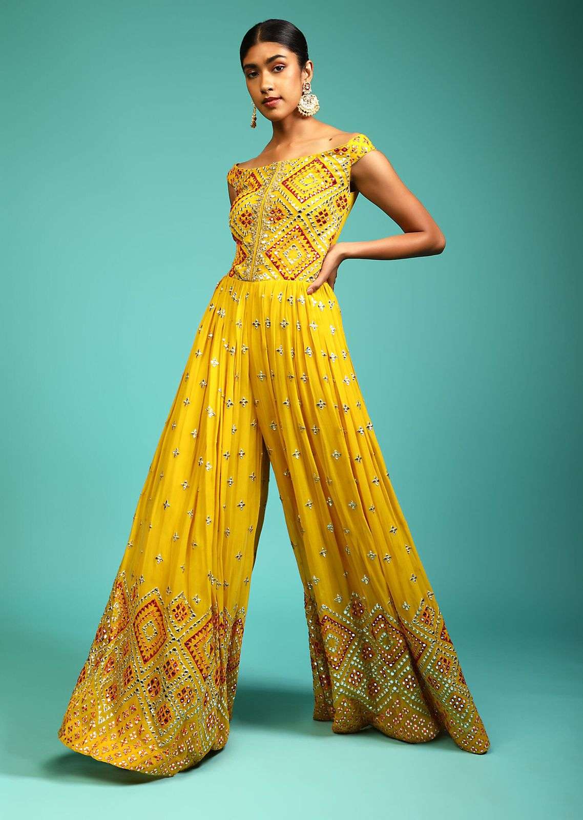 KD-1089 BY KAAMIRI DESIGNER STYLISH FANCY COLORFUL BEAUTIFUL PARTY WEAR & ETHNIC WEAR COLLECTION GEORGETTE JUMPSUIT AT WHOLESALE PRICE