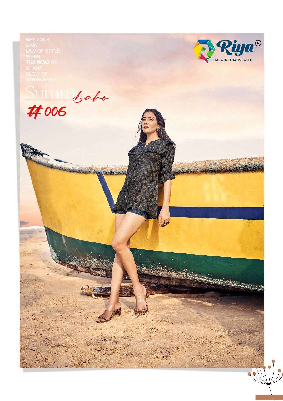 CRUZE BY RIYA DESIGNER 001 TO 008 SERIES BEAUTIFUL STYLISH FANCY COLORFUL CASUAL WEAR & ETHNIC WEAR FANCY EMBROIDERED TOPS AT WHOLESALE PRICE