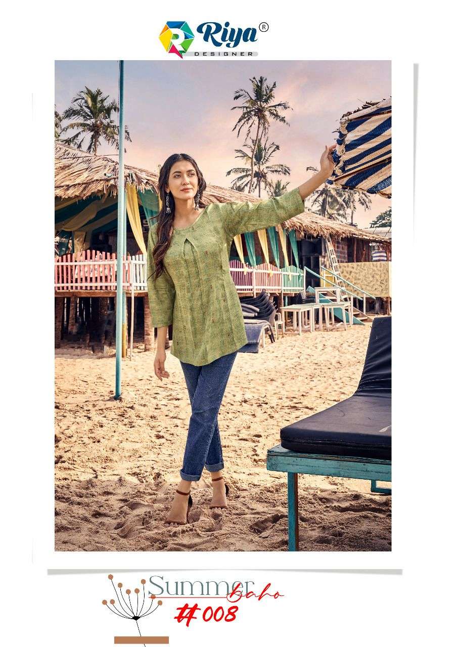 CRUZE BY RIYA DESIGNER 001 TO 008 SERIES BEAUTIFUL STYLISH FANCY COLORFUL CASUAL WEAR & ETHNIC WEAR FANCY EMBROIDERED TOPS AT WHOLESALE PRICE