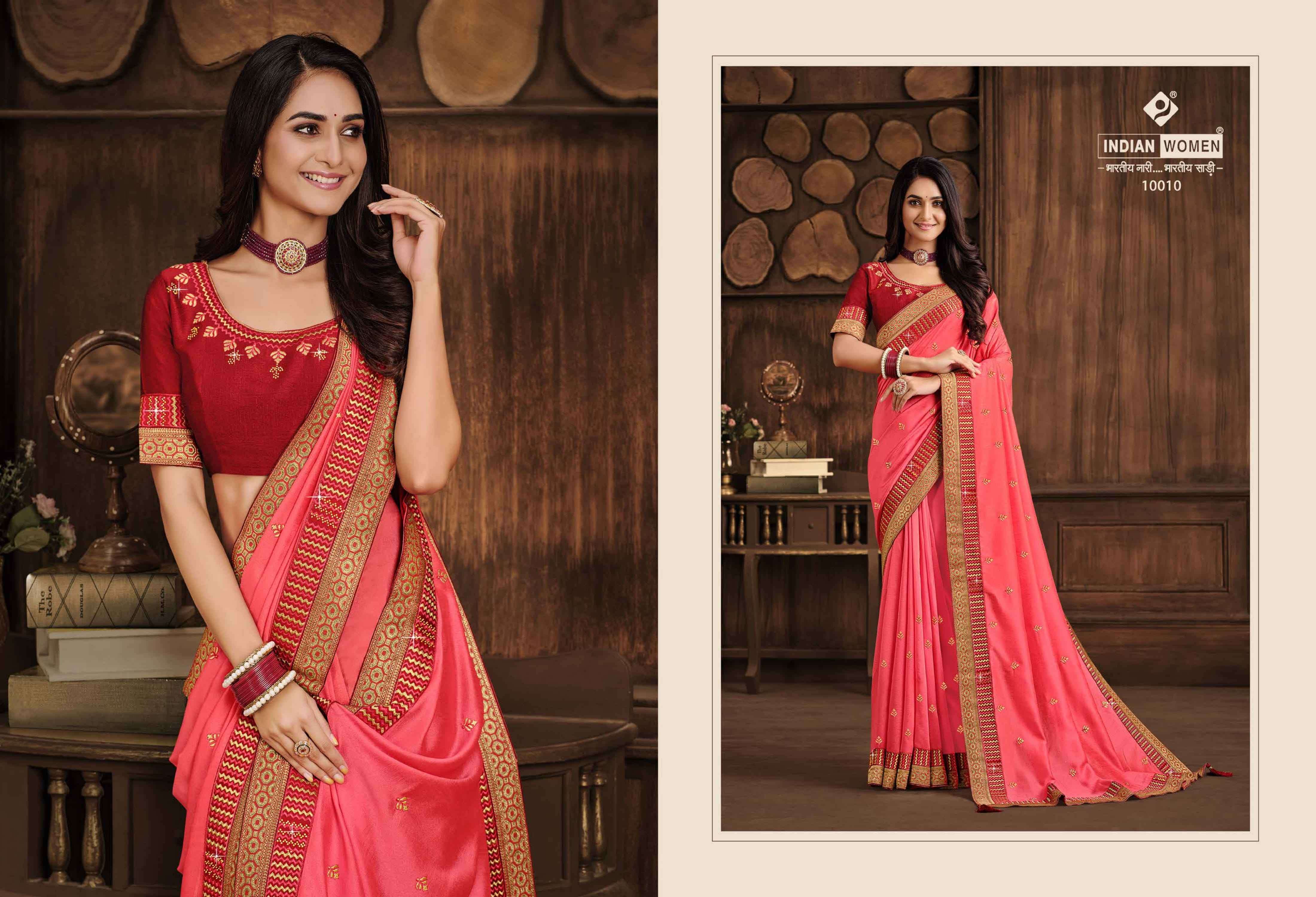 NEW PLATINUM BY INDIAN WOMEN 10008 TO 10013 SERIES INDIAN TRADITIONAL WEAR COLLECTION BEAUTIFUL STYLISH FANCY COLORFUL PARTY WEAR & OCCASIONAL WEAR FANCY SAREES AT WHOLESALE PRICE