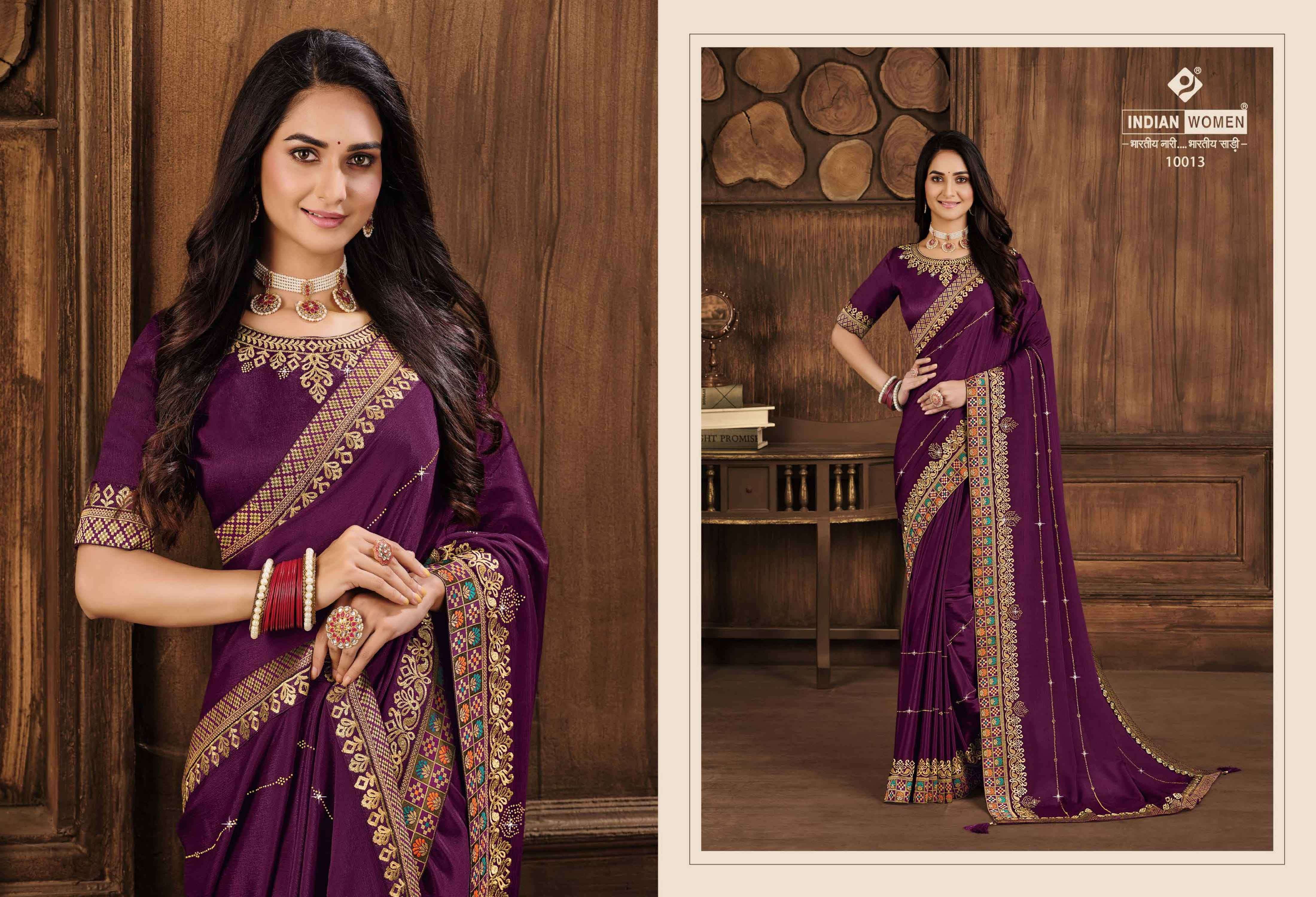 NEW PLATINUM BY INDIAN WOMEN 10008 TO 10013 SERIES INDIAN TRADITIONAL WEAR COLLECTION BEAUTIFUL STYLISH FANCY COLORFUL PARTY WEAR & OCCASIONAL WEAR FANCY SAREES AT WHOLESALE PRICE
