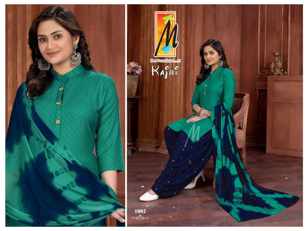 KAJRI BY MASTER 1001 TO 1008 SERIES BEAUTIFUL PATIYALA SUITS COLORFUL STYLISH FANCY CASUAL WEAR & ETHNIC WEAR RAYON PRINT DRESSES AT WHOLESALE PRICE