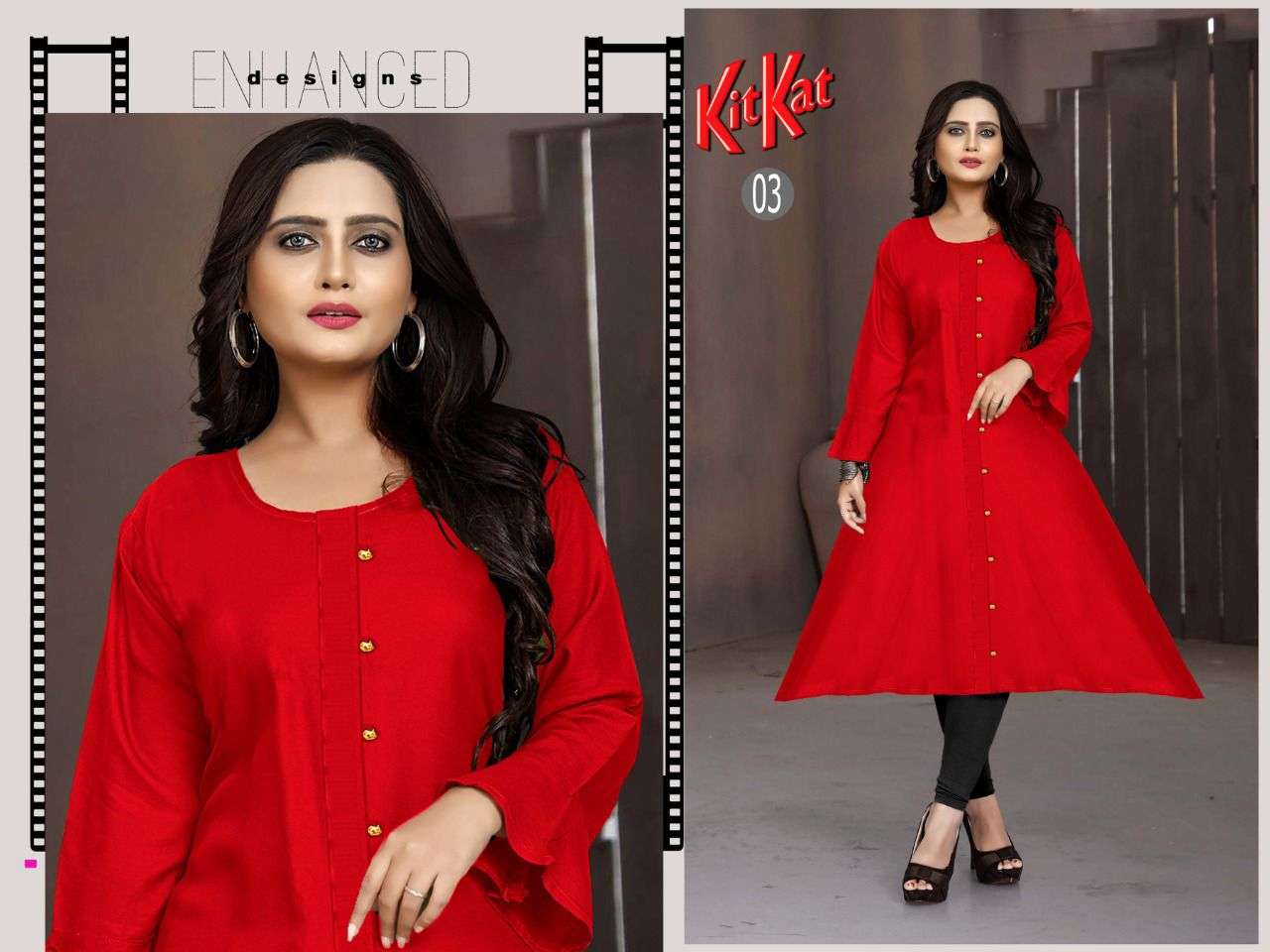 KITKAT BY AAGYA 01 TO 08 SERIES DESIGNER STYLISH FANCY COLORFUL BEAUTIFUL PARTY WEAR & ETHNIC WEAR COLLECTION RAYON KURTIS AT WHOLESALE PRICE