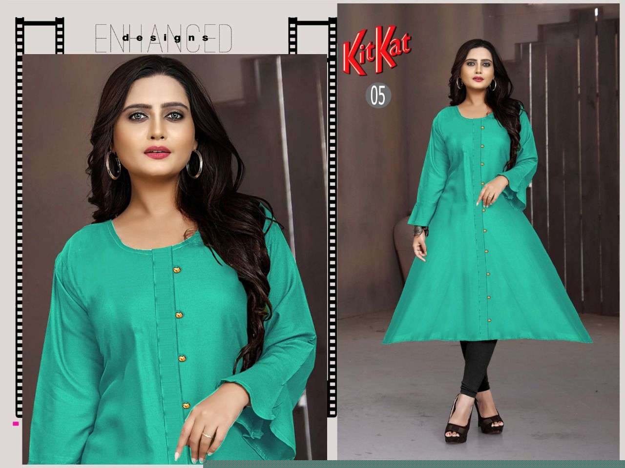 KITKAT BY AAGYA 01 TO 08 SERIES DESIGNER STYLISH FANCY COLORFUL BEAUTIFUL PARTY WEAR & ETHNIC WEAR COLLECTION RAYON KURTIS AT WHOLESALE PRICE