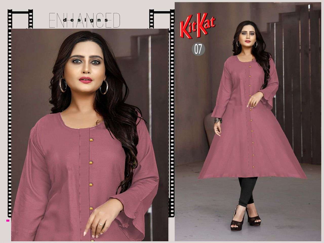 KITKAT BY AAGYA 01 TO 08 SERIES DESIGNER STYLISH FANCY COLORFUL BEAUTIFUL PARTY WEAR & ETHNIC WEAR COLLECTION RAYON KURTIS AT WHOLESALE PRICE