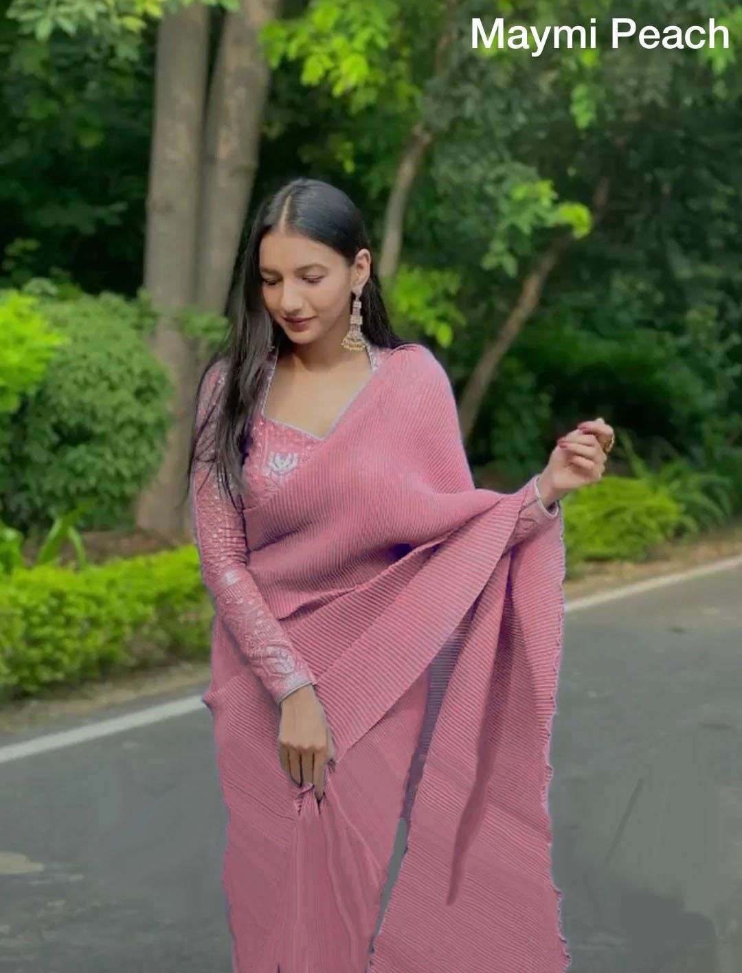 NAYKA BY FASHID WHOLESALE 01 TO 09 SERIES MT INDIAN TRADITIONAL WEAR COLLECTION BEAUTIFUL STYLISH FANCY COLORFUL PARTY WEAR & OCCASIONAL WEAR FAUX GEORGETTE SAREES AT WHOLESALE PRICE