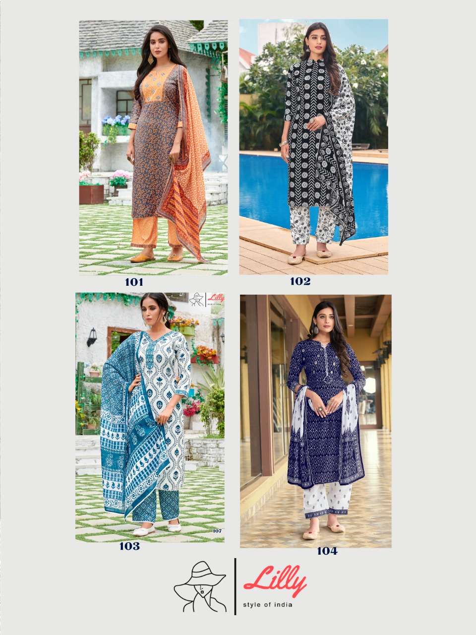 BASANT NX BY LILY BEAUTIFUL SUITS COLORFUL STYLISH FANCY CASUAL WEAR & ETHNIC WEAR LINEN COTTON DRESSES AT WHOLESALE PRICE