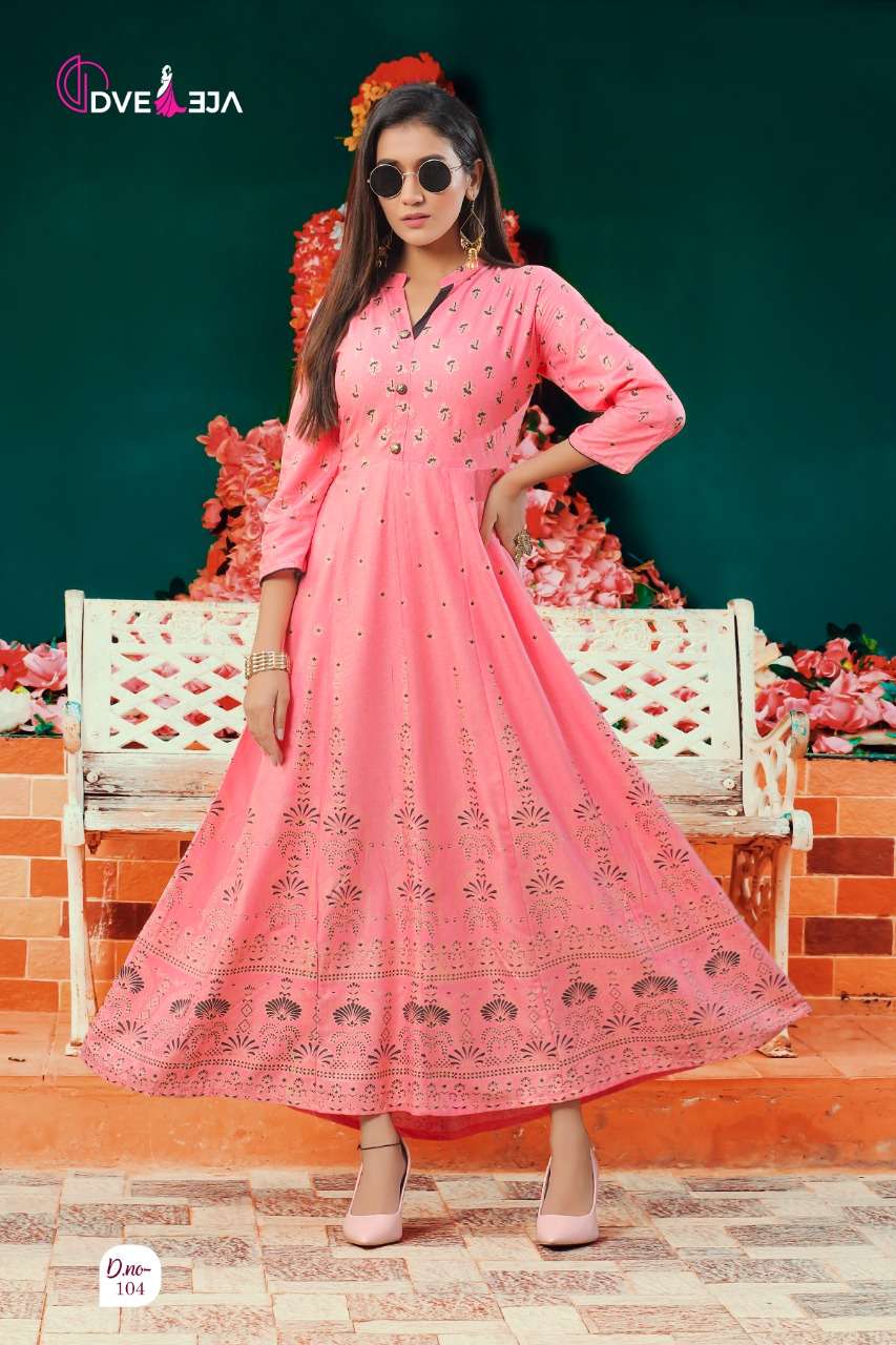 SHAGUN BY DVEEJA 101 TO 108 SERIES BEAUTIFUL STYLISH FANCY COLORFUL CASUAL WEAR & ETHNIC WEAR HEAVY RAYON GOWNS AT WHOLESALE PRICE