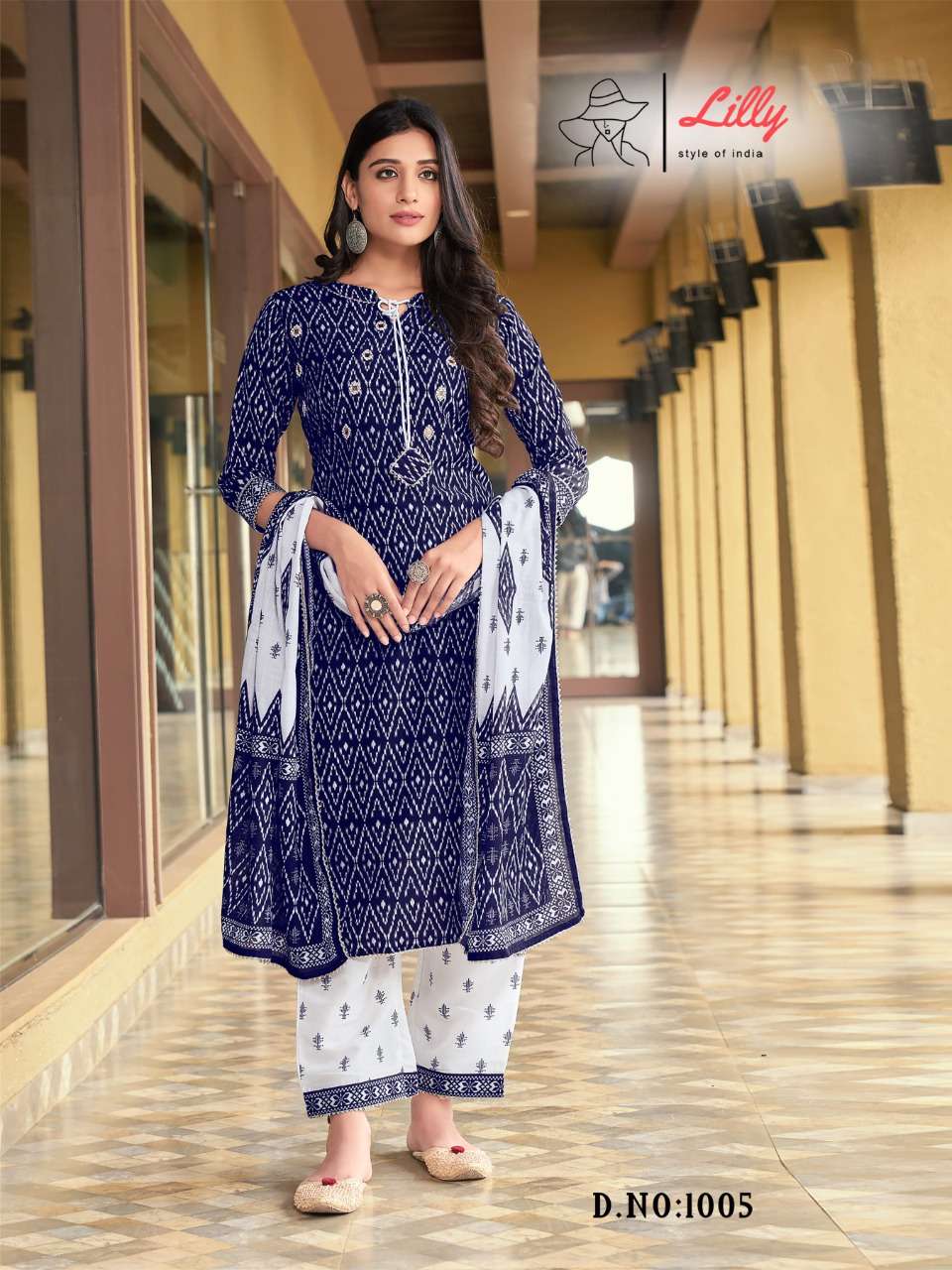 THE KASHMIR FILES BY LILLY 1001 TO 1005 SERIES BEAUTIFUL SUITS COLORFUL STYLISH FANCY CASUAL WEAR & ETHNIC WEAR LINEN SLUB COTTON PRINT DRESSES AT WHOLESALE PRICE