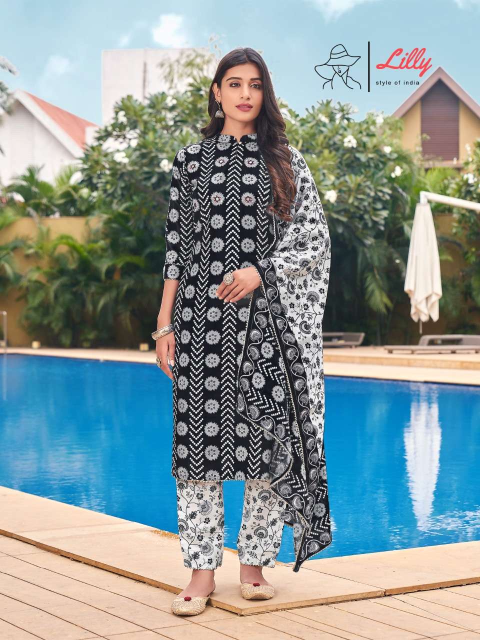 THE KASHMIR FILES BY LILLY 1001 TO 1005 SERIES BEAUTIFUL SUITS COLORFUL STYLISH FANCY CASUAL WEAR & ETHNIC WEAR LINEN SLUB COTTON PRINT DRESSES AT WHOLESALE PRICE