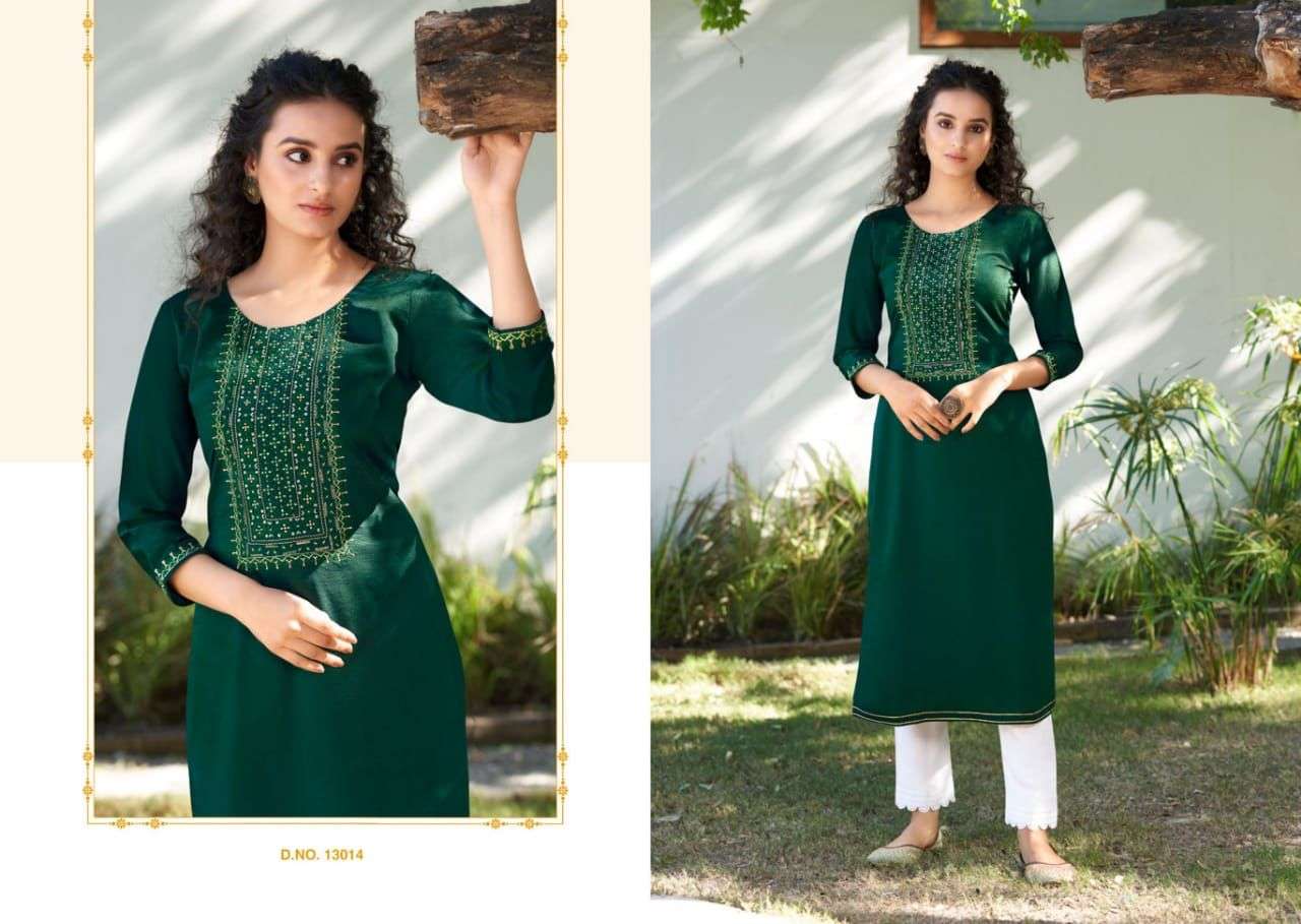 KITES VOL-4 BY KIVI 13011 TO 13018 SERIES DESIGNER STYLISH FANCY COLORFUL BEAUTIFUL PARTY WEAR & ETHNIC WEAR COLLECTION SILK EMBROIDERY KURTIS AT WHOLESALE PRICE