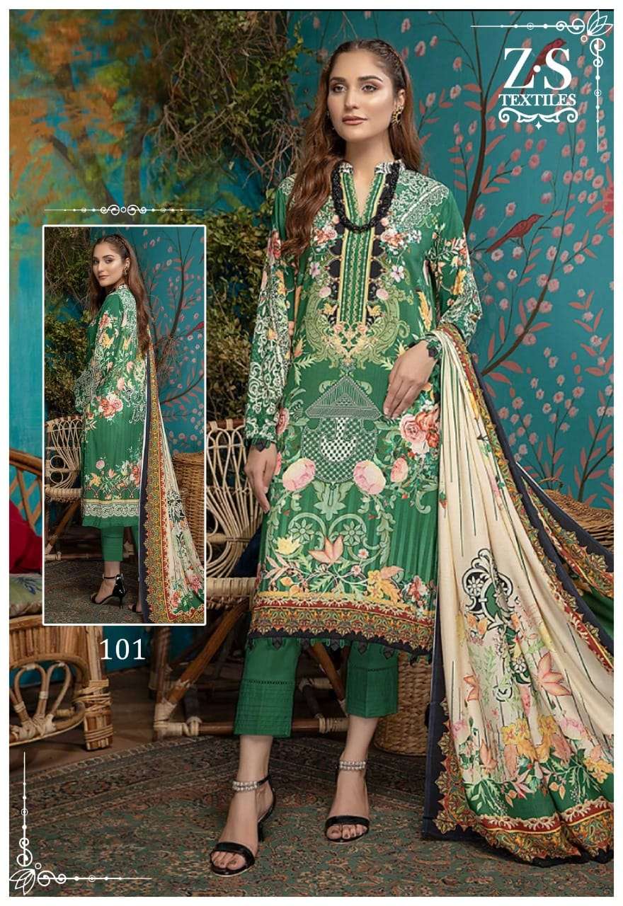 RANG REZA MID SUMMER EXCLUSIVE BY ZS TEXTILES 101 TO 110 SERIES INDIAN TRADITIONAL WEAR COLLECTION BEAUTIFUL STYLISH FANCY COLORFUL PARTY WEAR & OCCASIONAL WEAR PURE COTTON PRINT DRESSES AT WHOLESALE PRICE